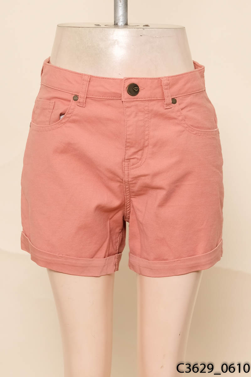 Quần shorts kaki hồng