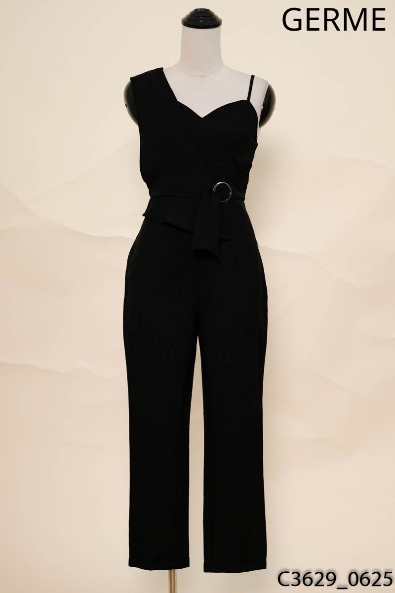 Jumpsuits 2 dây đen germe