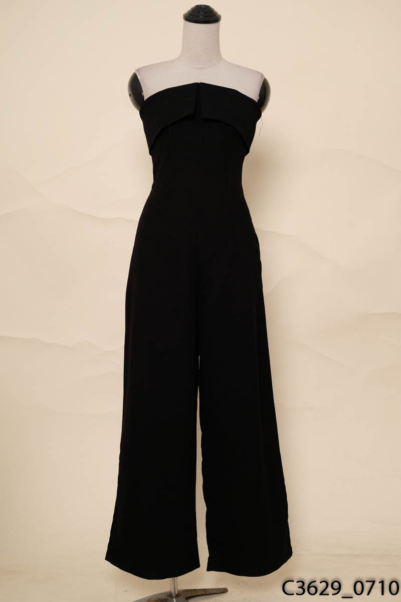 Jumpsuits đen quây ngực