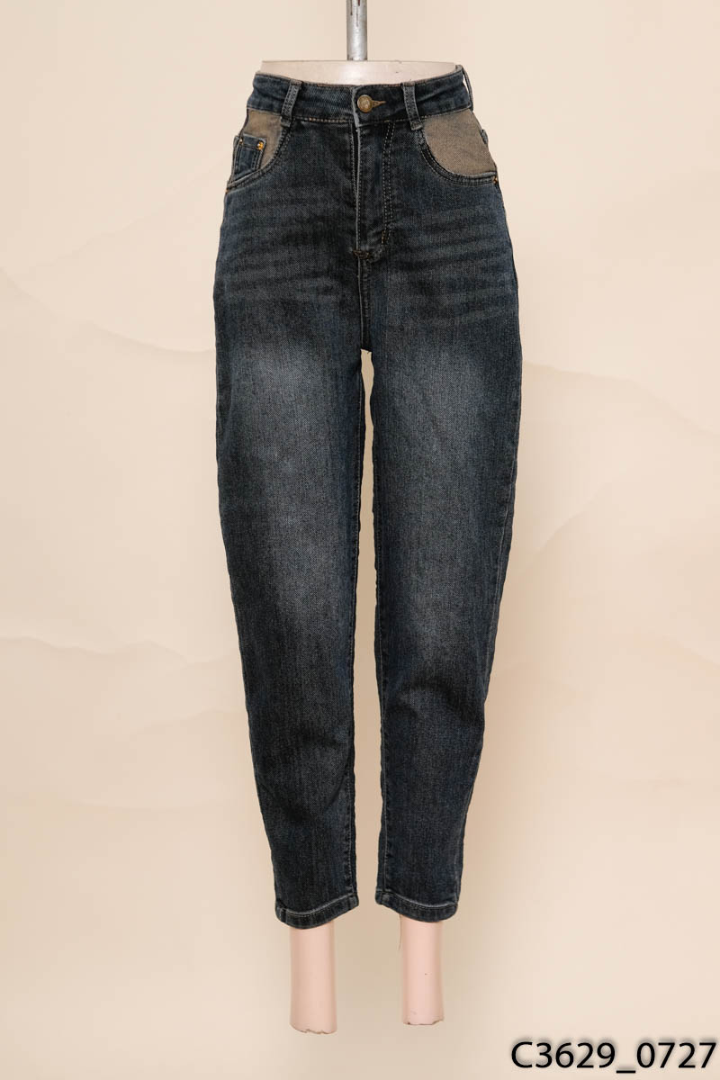 Quần jeans baggy xanh