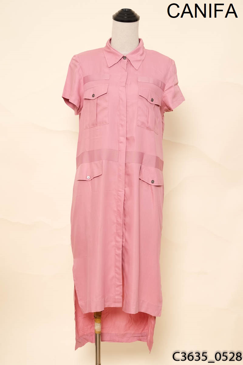 Đầm sơ mi hồng tím CANIFA New Tags