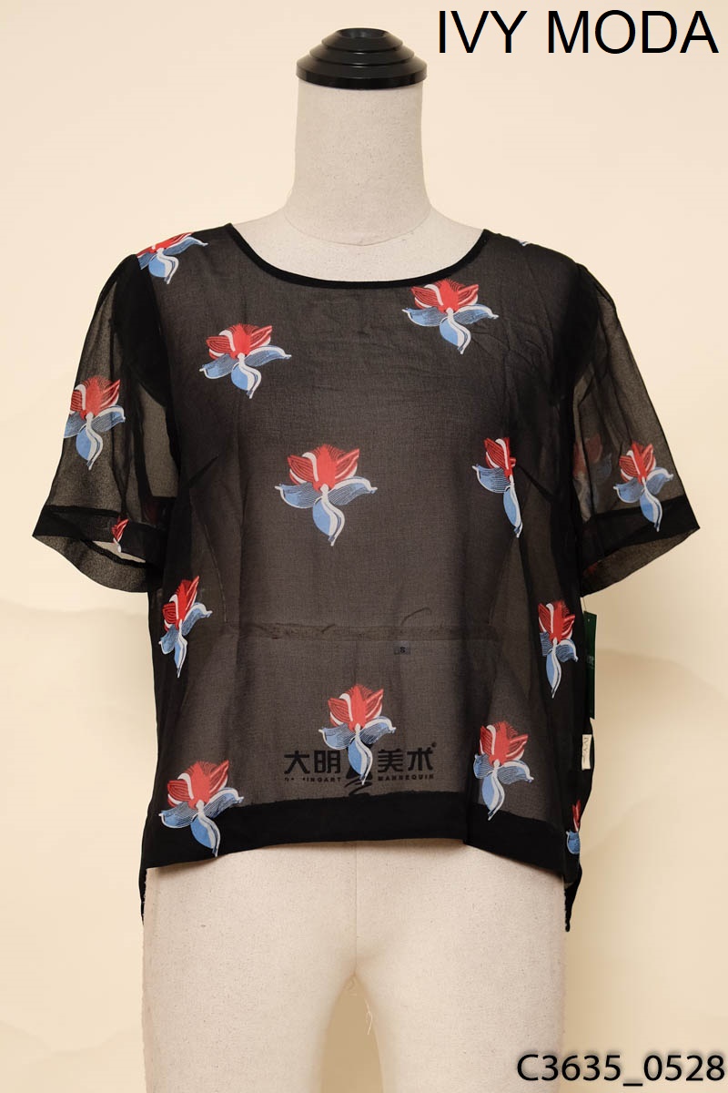 Áo voan đen IVY MODA New Tags
