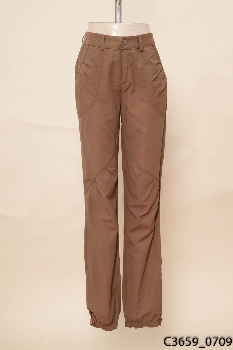 Quần nâu rêu baggy