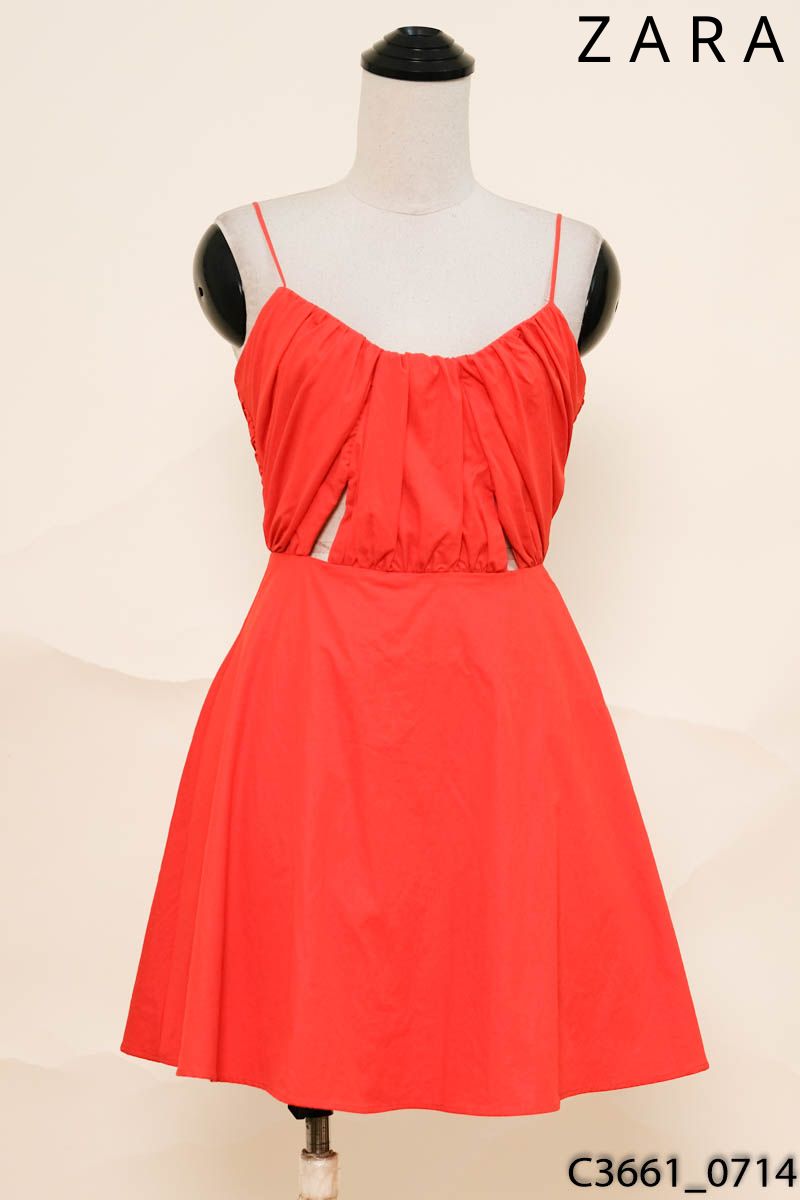 Đầm 2 dây cam Zara