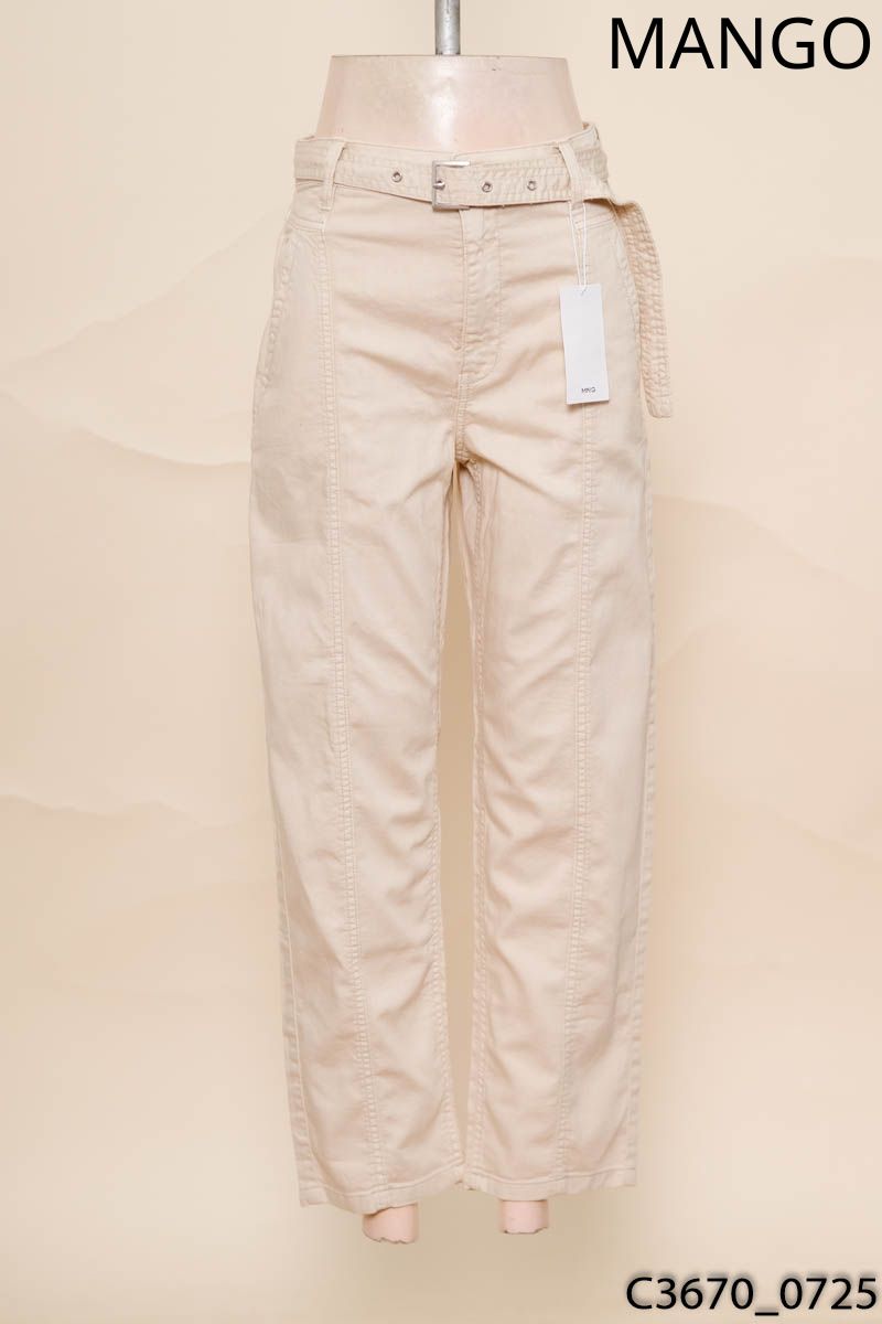 Quần baggy be MANGO New Tags