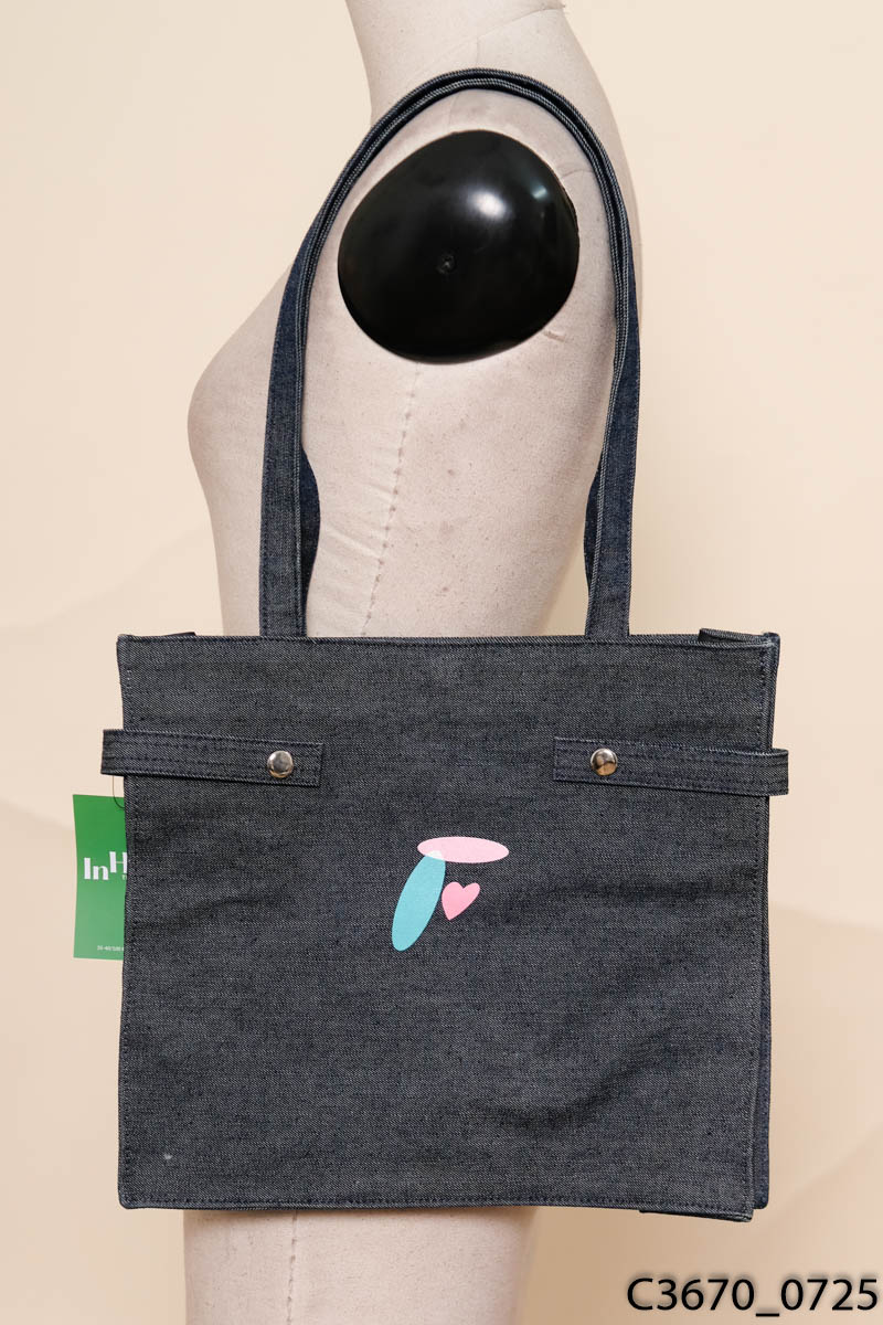 Túi tote jean xanh