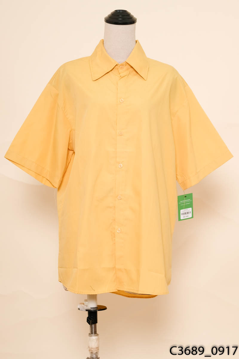 Áo sơ mi vàng cộc tay New Tags