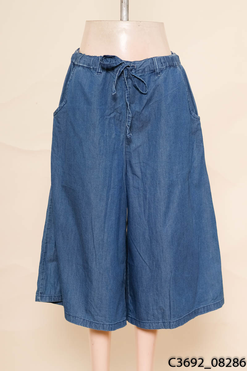 Quần culottes xanh