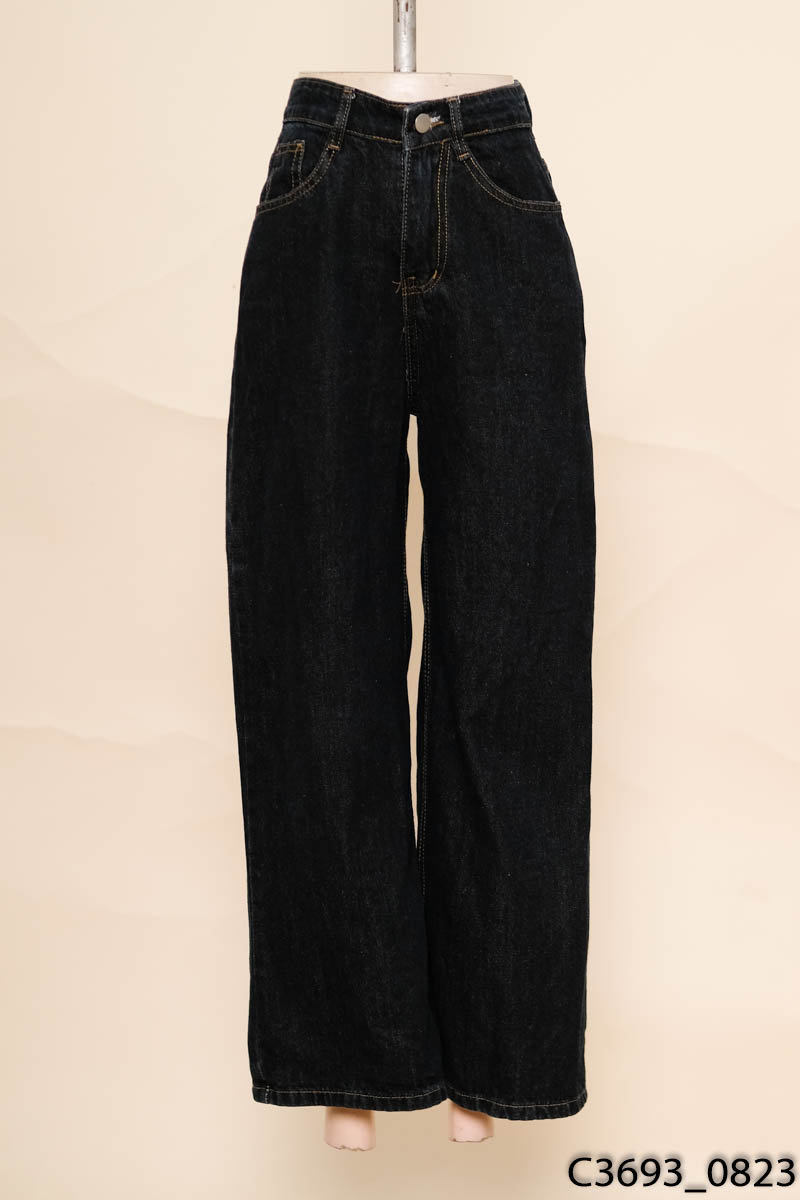 Quần jeans xanh ống than