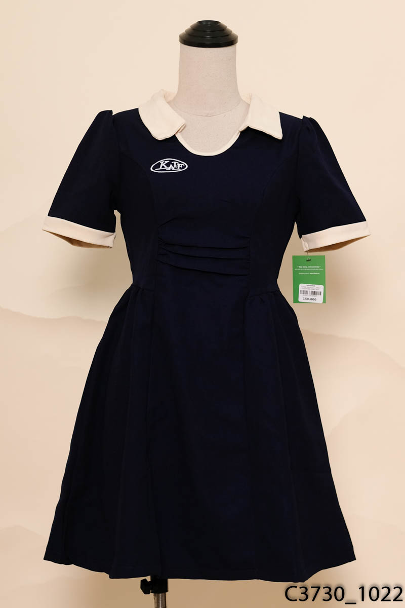 JEMLY CLOTHING - Đầm xanh cộc tay New Tags