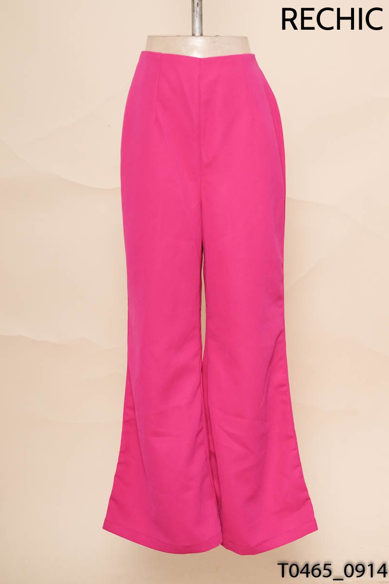 Quần hồng ống rộng Rechic