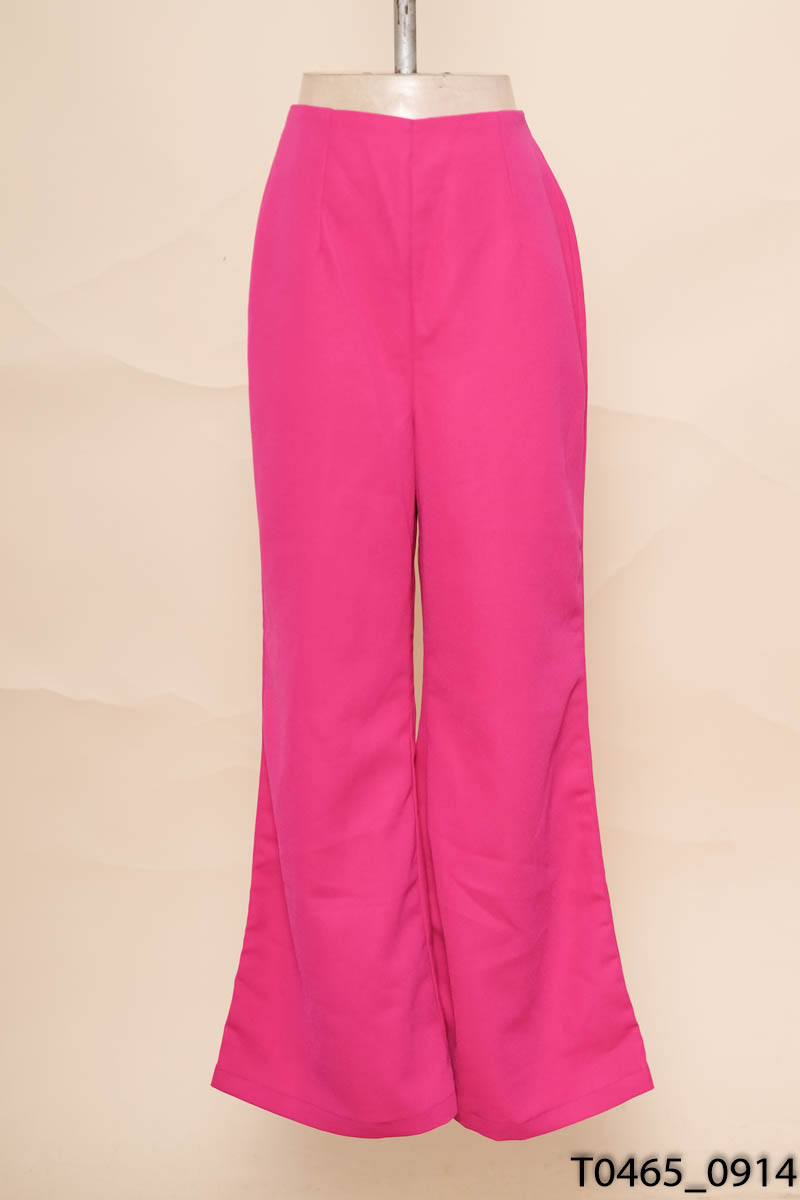 Quần hồng ống rộng Rechic