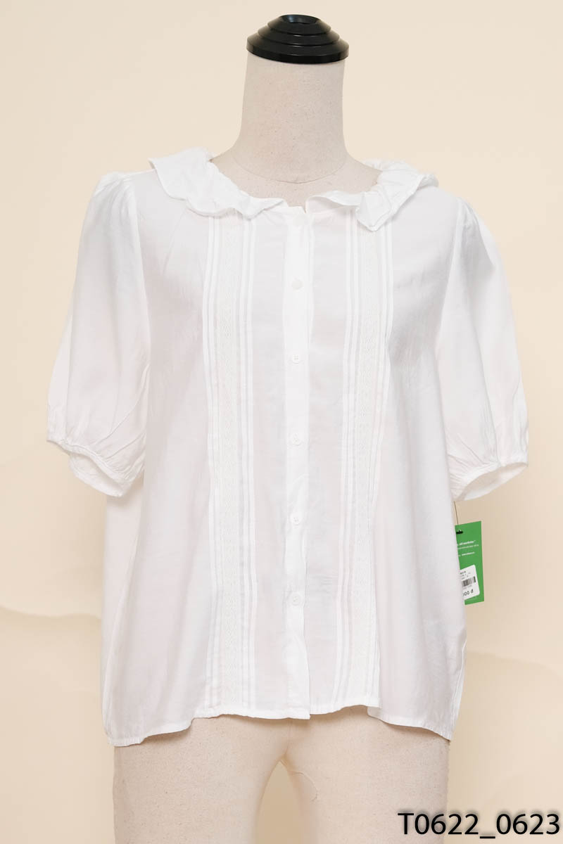 Áo trắng cổ bèo