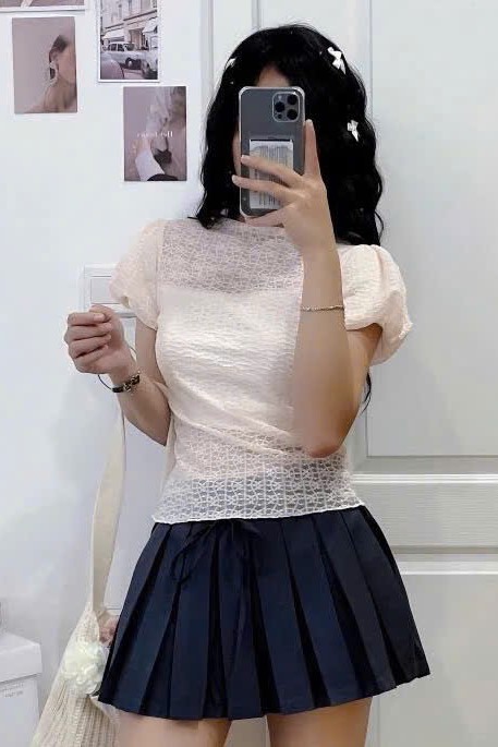 Áo be nơ lưng