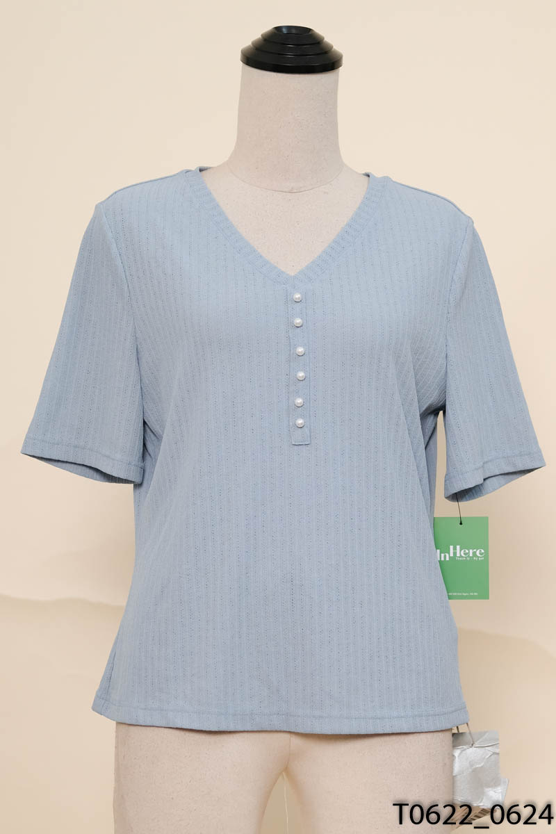Áo xanh cúc ngọc New Tags