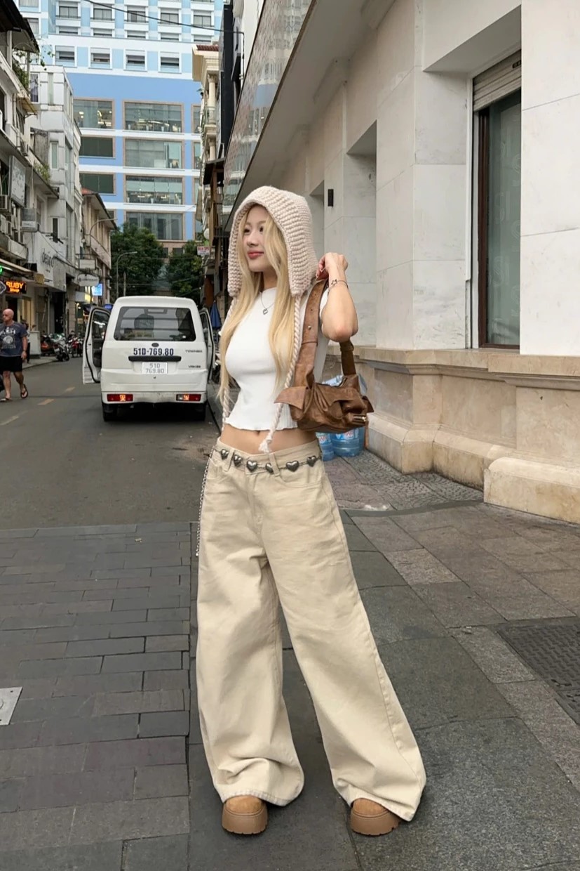 CALEM.CLUB - Quần jeans be ống rộng