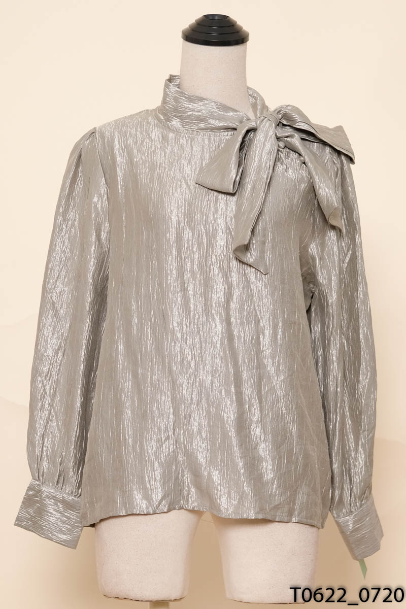 Áo xám buộc dây dài tay New Tags