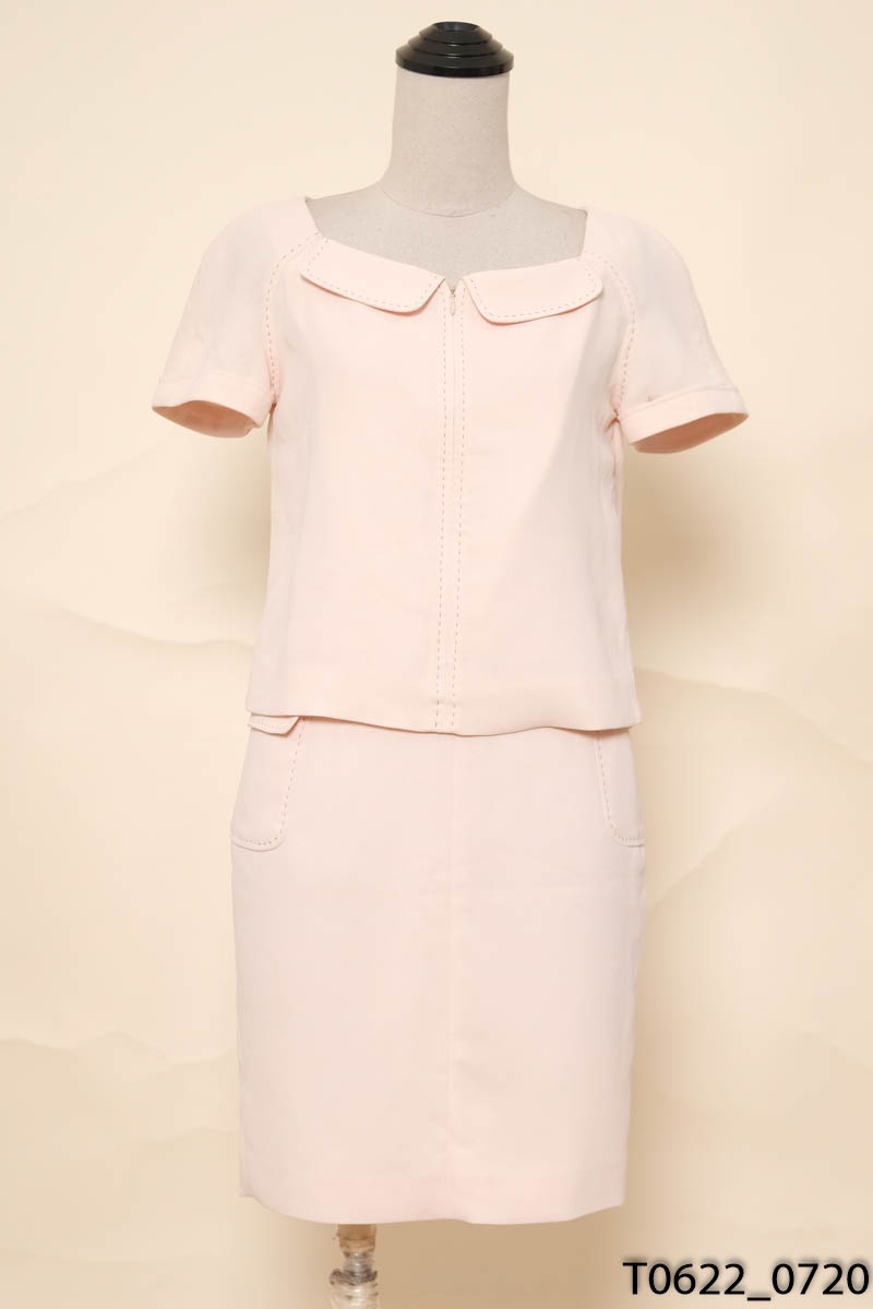 ANITA DESIGN - Set áo hồng + chân váy bút chì