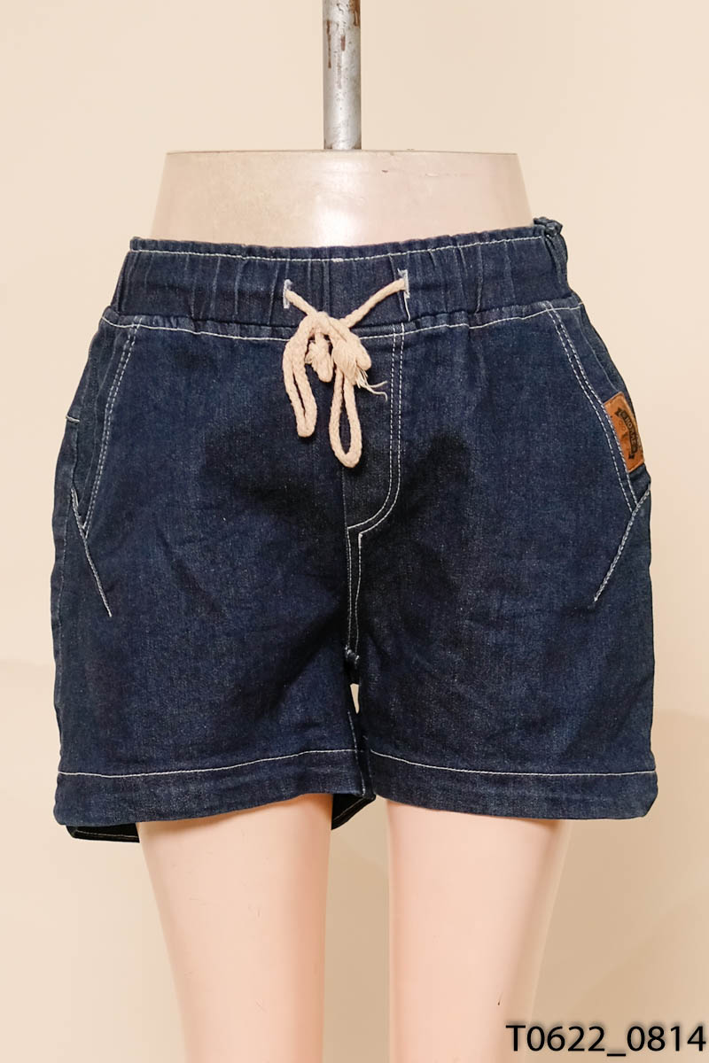 Quần shorts jean xanh
