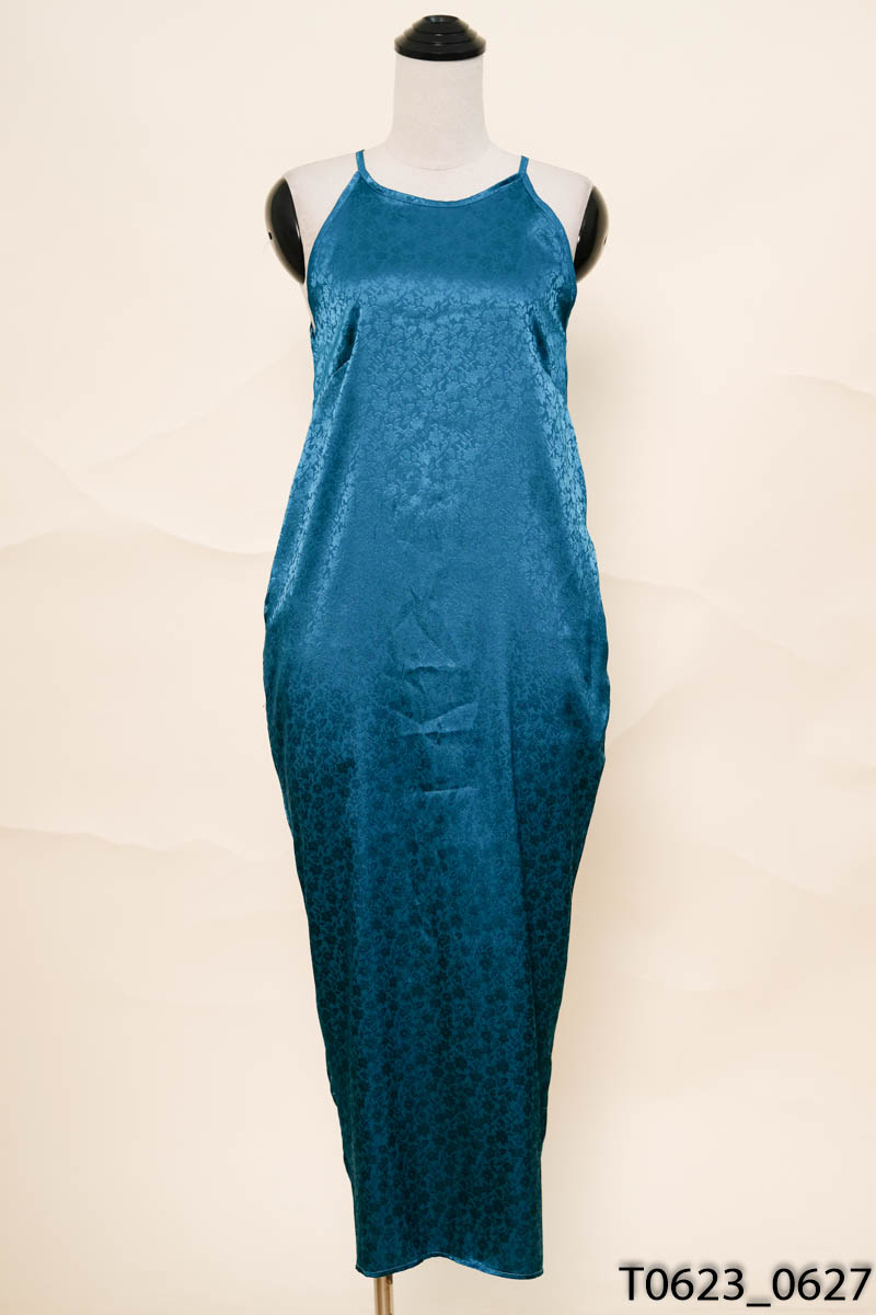 LINH ĐAN BOUTIQUE-Đầm lụa xanh