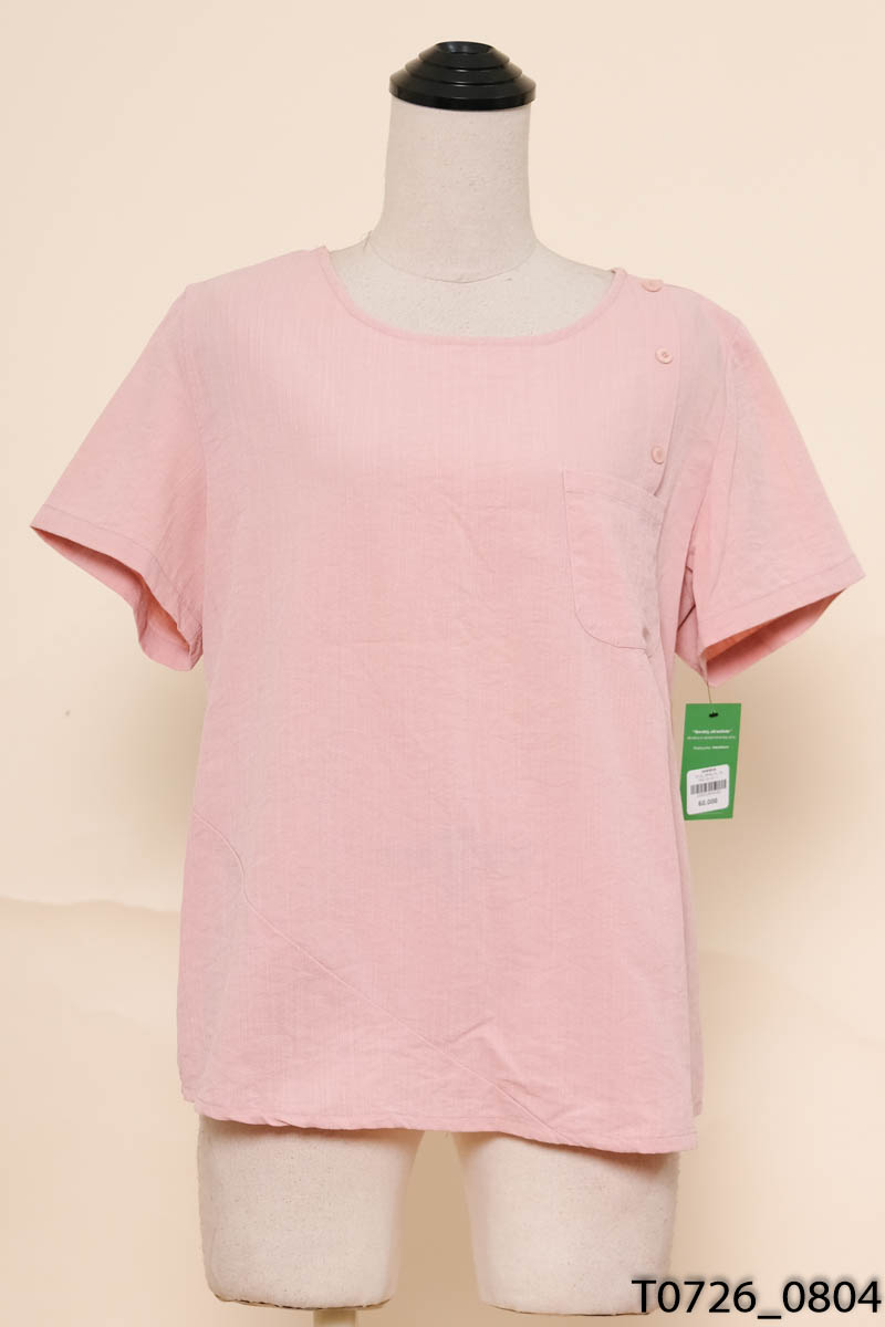 Áo hồng cộc tay