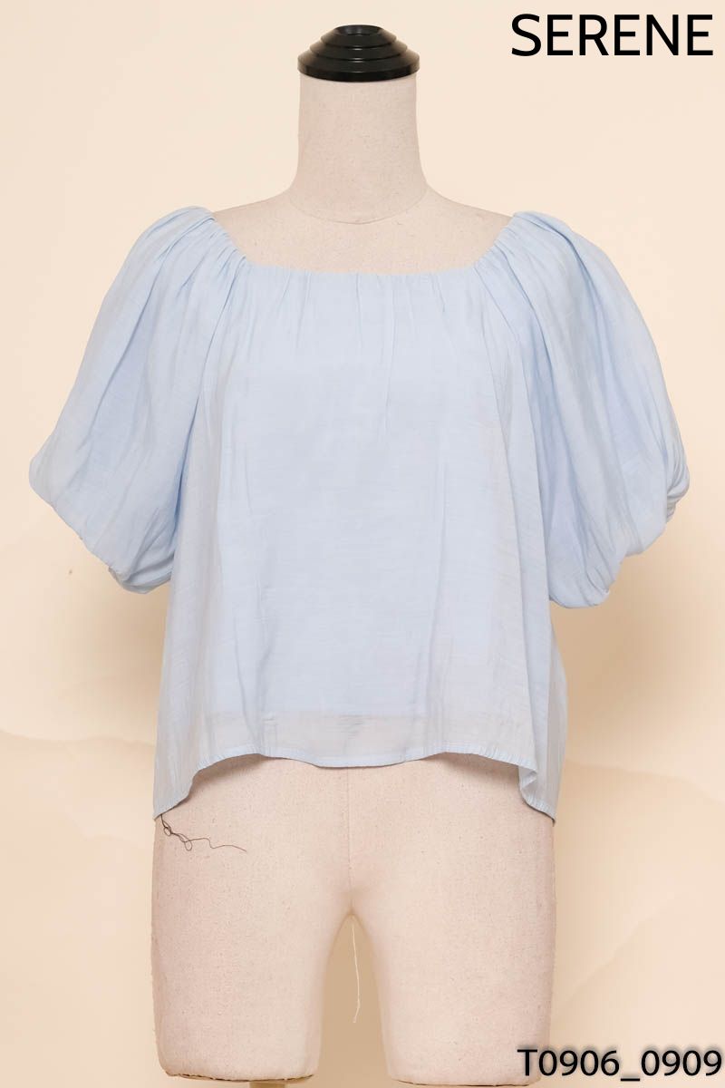 SERENE - Áo xanh tay phồng