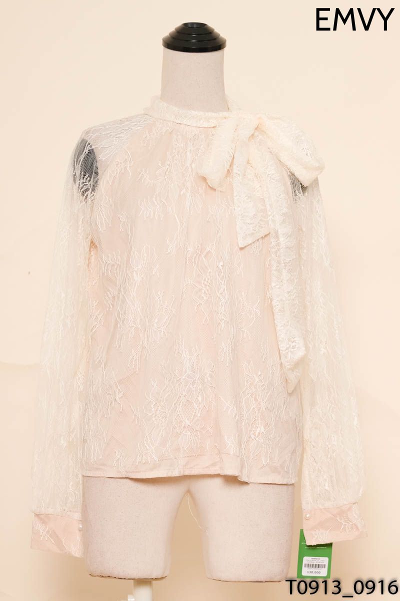 EMVY CLOTHING - Áo be phối lưới New Tags
