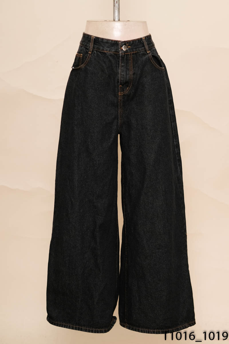 CALEM.CLUB - Quần jeans xanh ống rộng