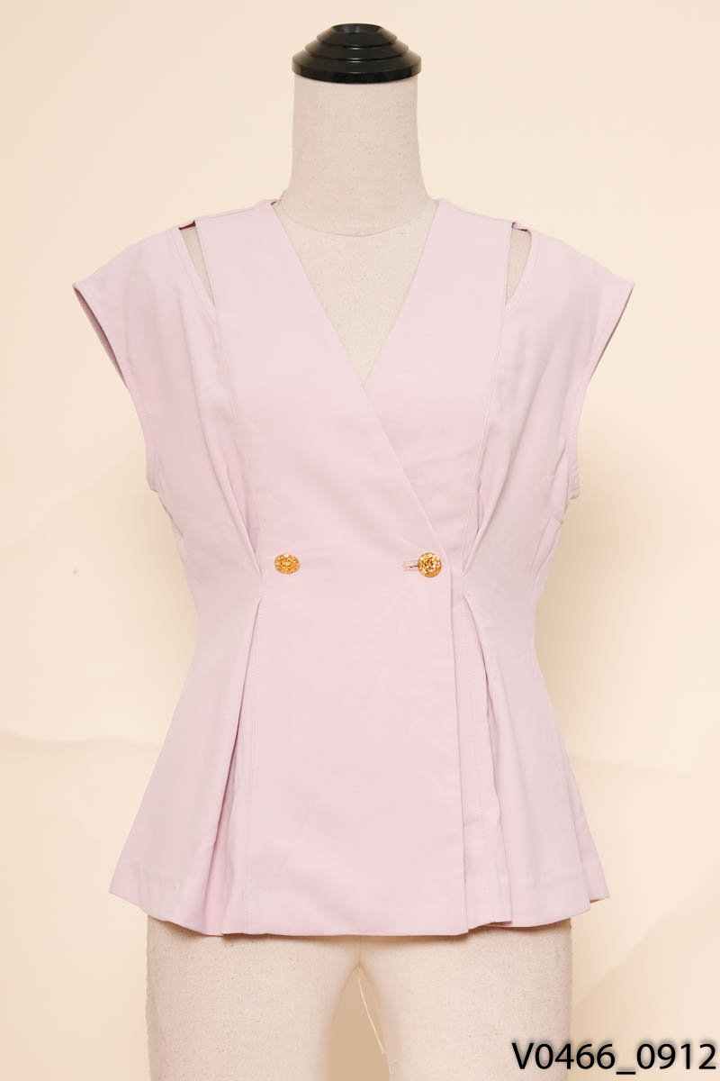 Áo tím sát nách cổ V Ivy Moda