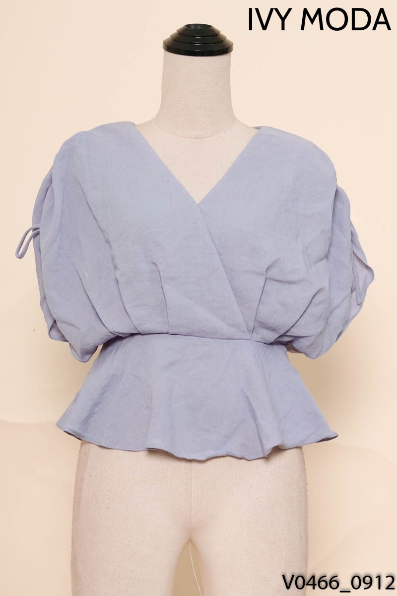 Áo xanh dây rút Ivy Moda