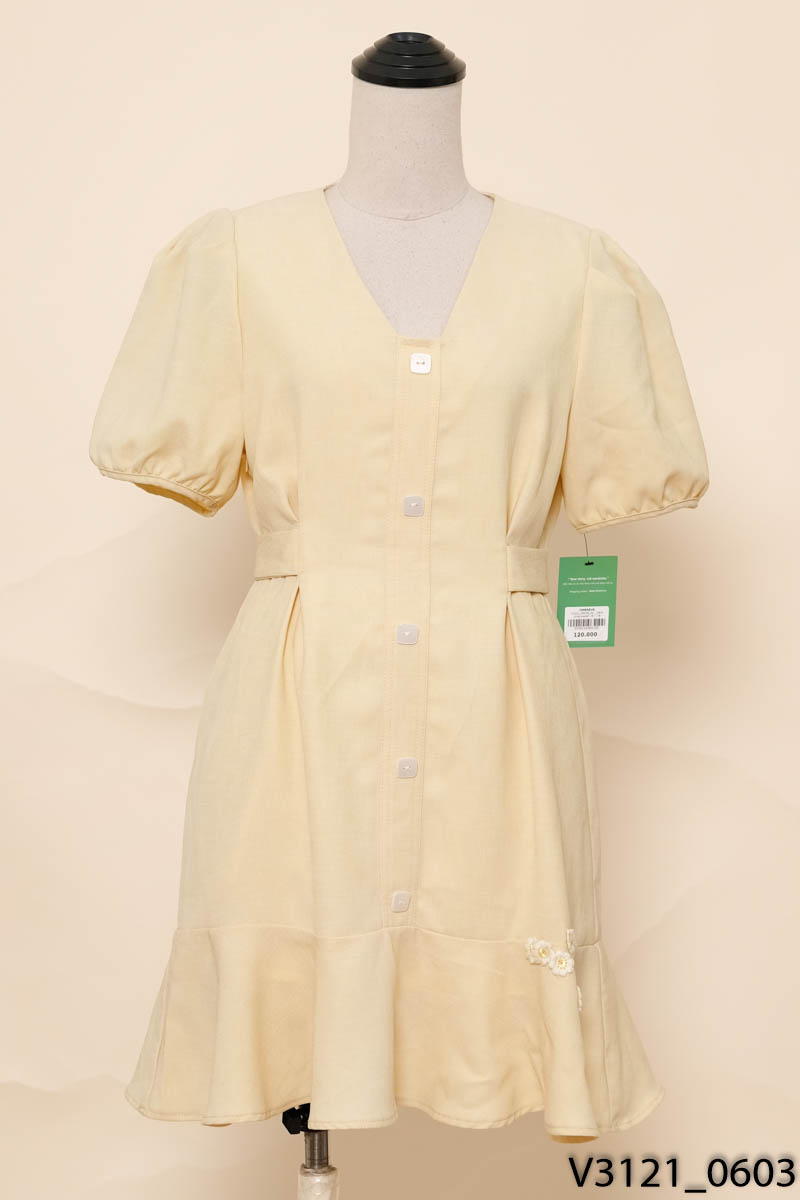 Đầm vàng pastel