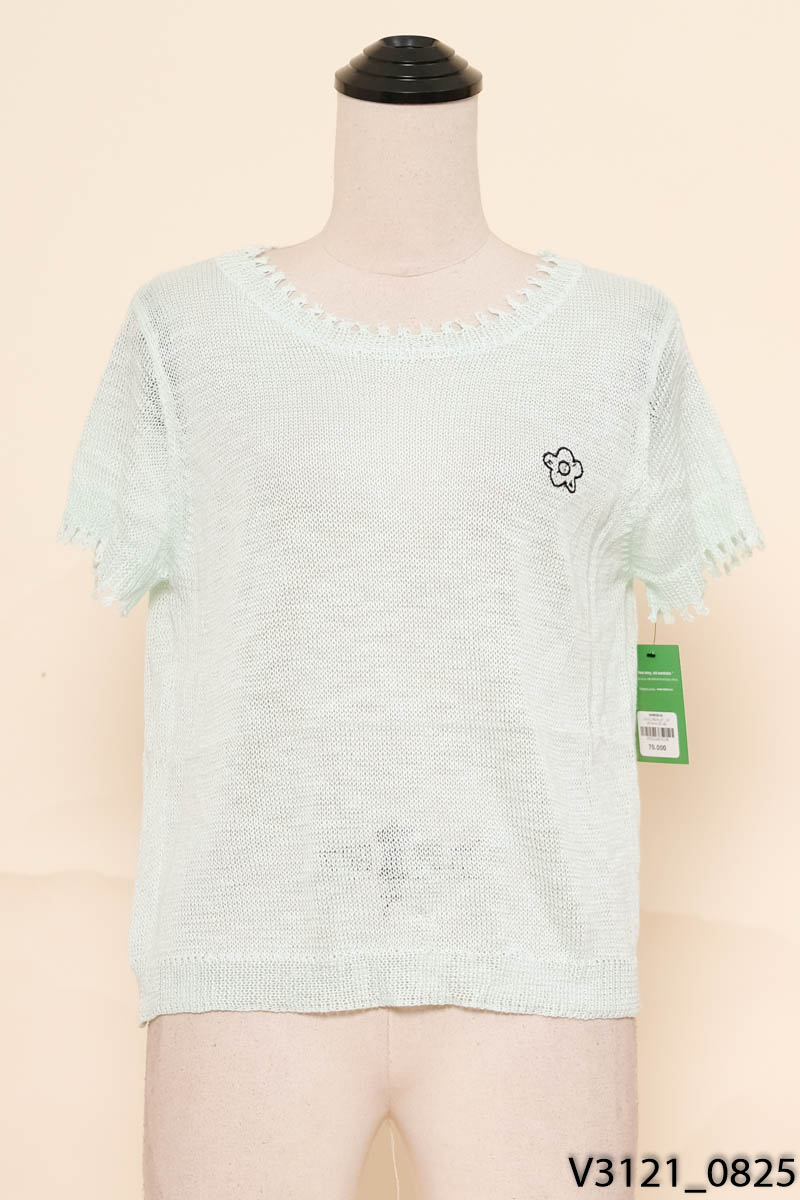 Áo lưới xanh cộc tay New Tags