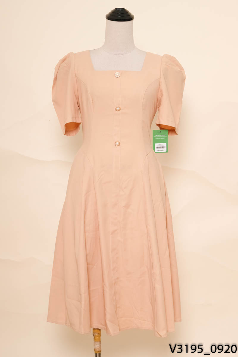 AKI DESIGN- Đầm be cúc ngọc New Tags