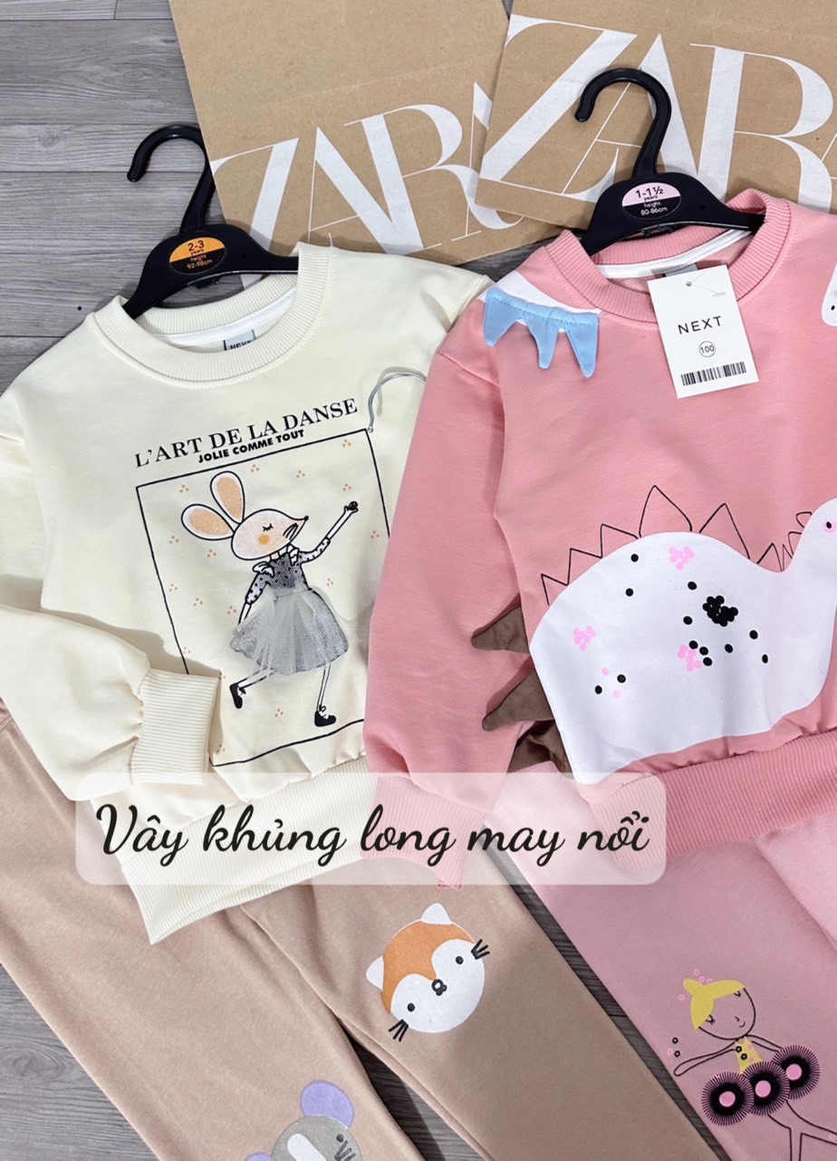 set 2 bộ da cá hình thú hồng be