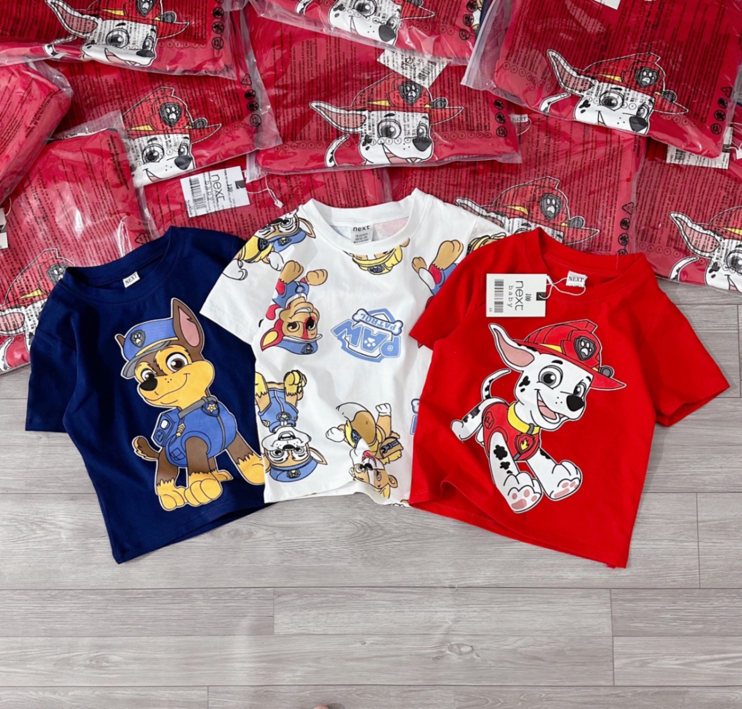 Set 3 áo pull hình chó cứu hộ cho bt