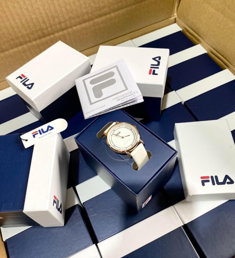 Đồng hồ Fila dây da mặt tròn