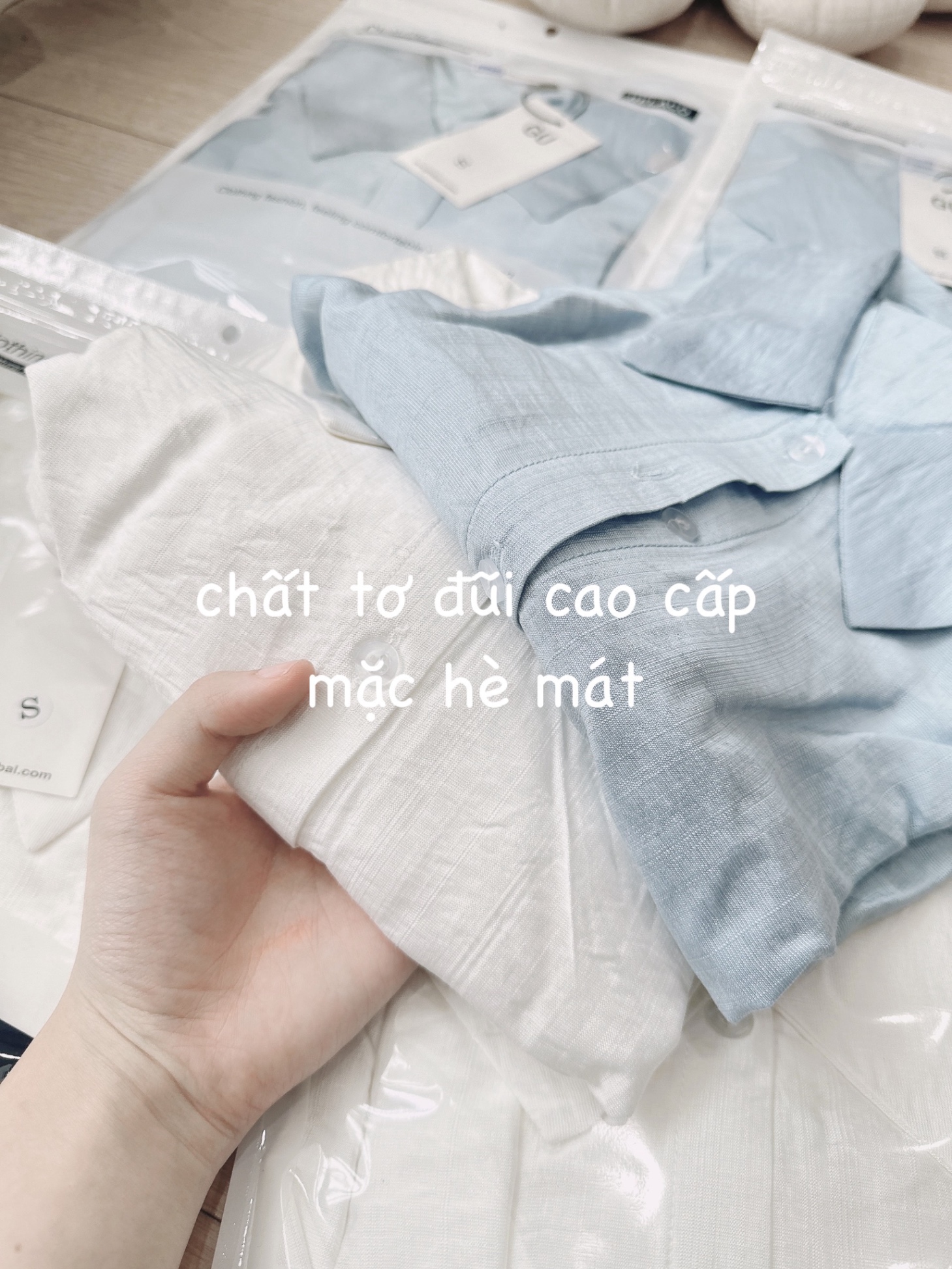 Áo sơ mi tơ đũi gu cho nữ