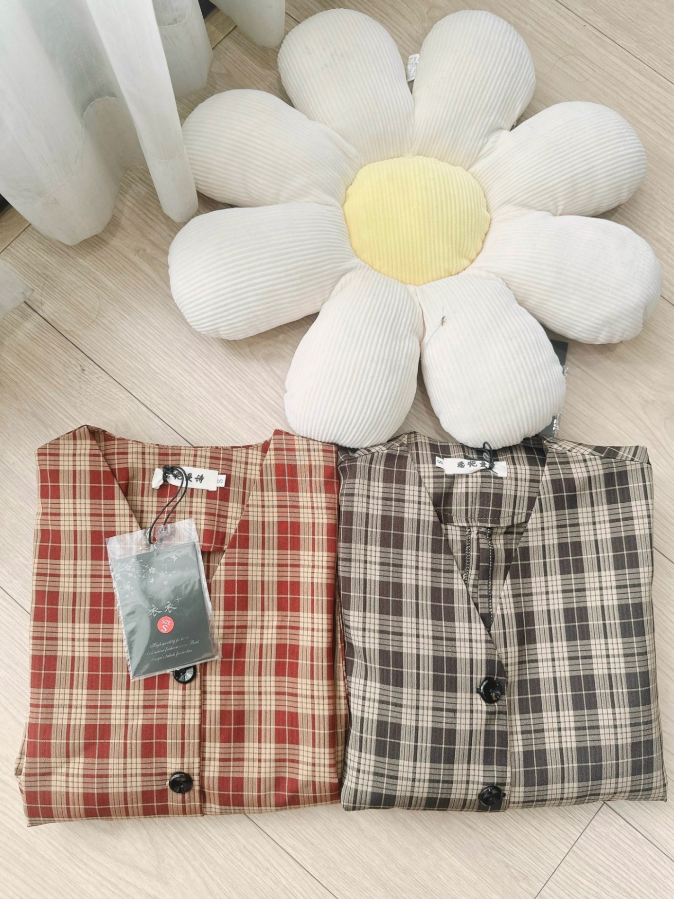 Set kẻ 2 quần baggy 2 màu