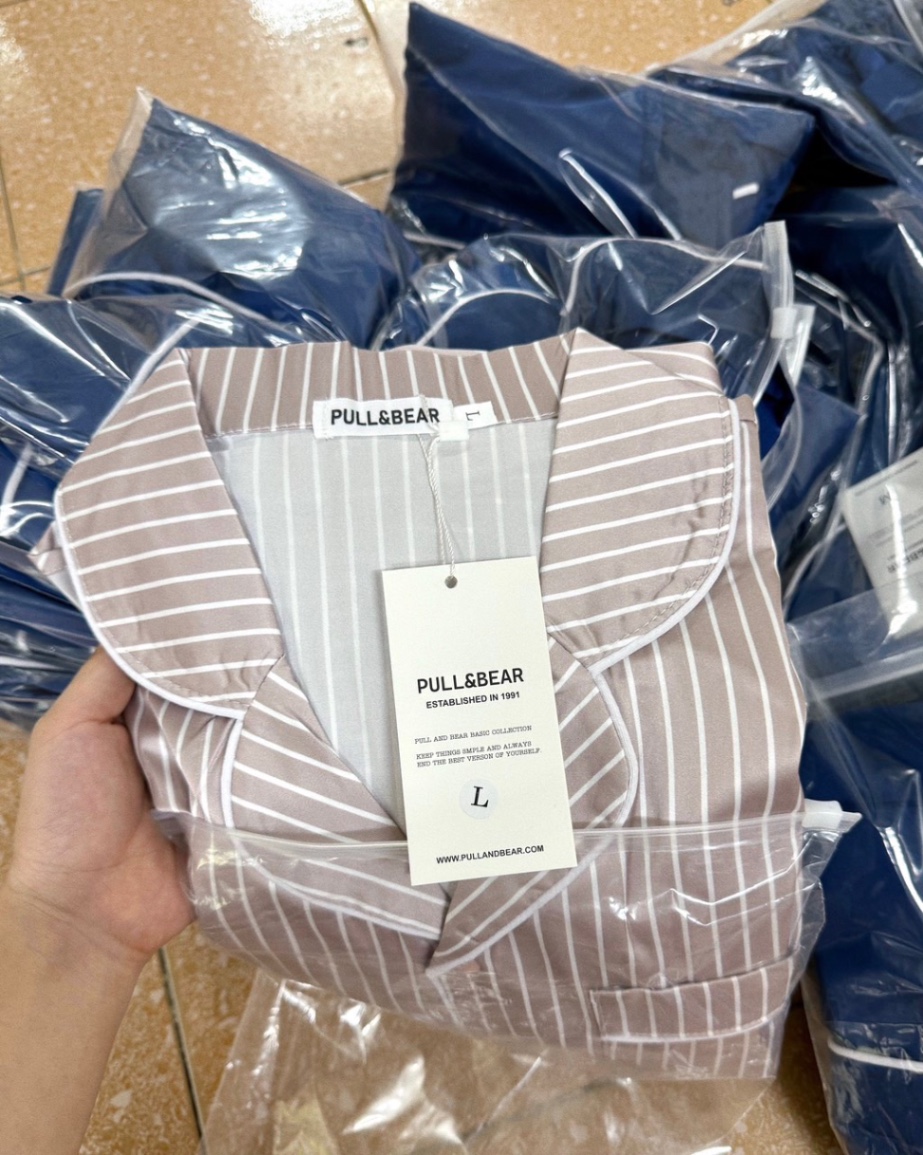 Set bộ lụa đùi pull bear 2m