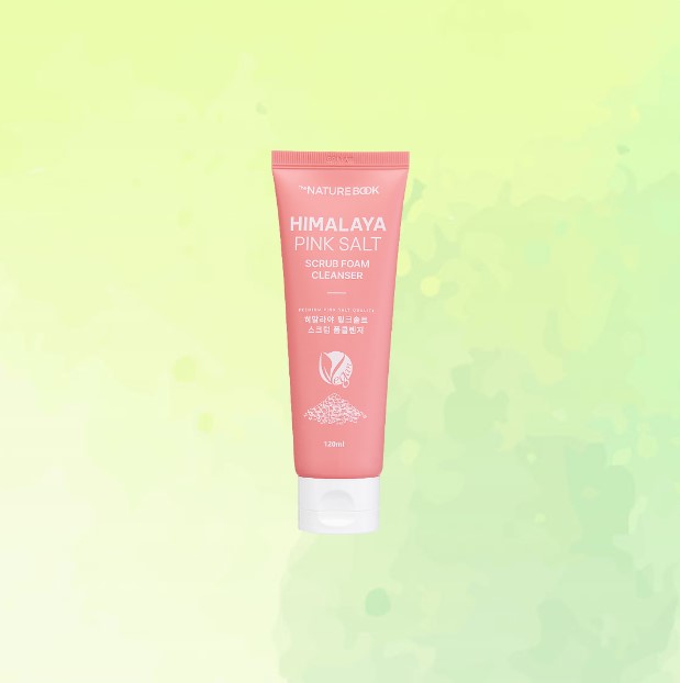 Sữa rửa mặt muối hồng HIMALAYA 1000PPM (THE NATURE BOOK HIMALAYA PINK SALT SCRUB FOAM CLEANSER)