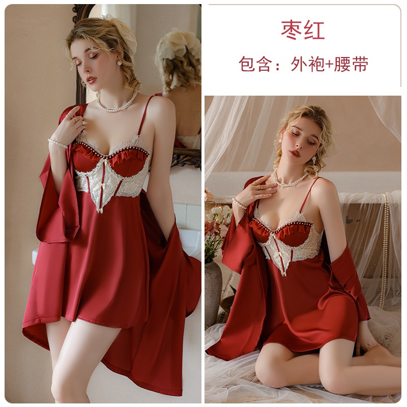 3257-ĐẦm ren ngọt ngào cộng với đệm ngực