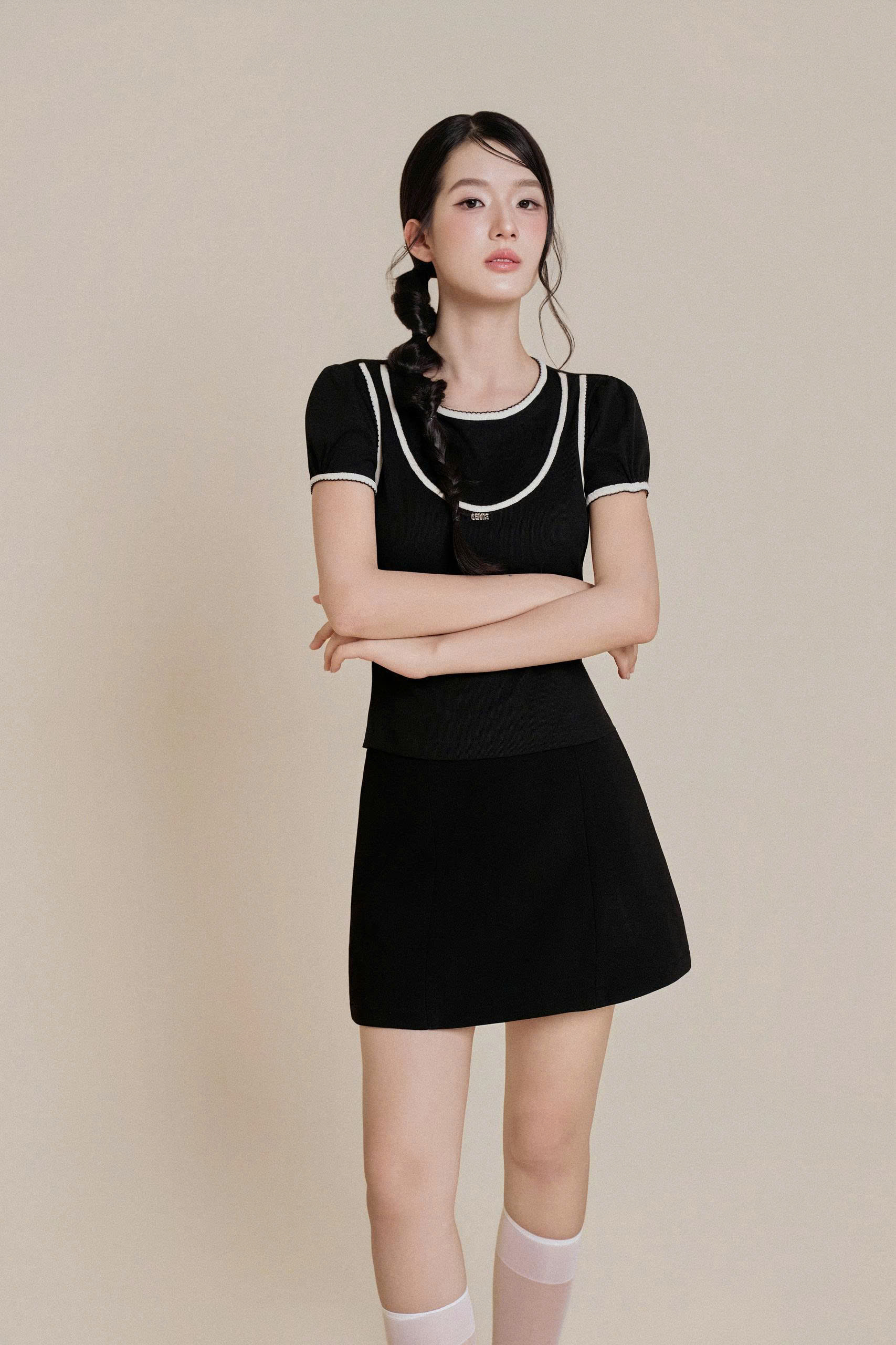 Chân váy nữ Germe VVNH082611 Nimo Skirt dáng a,xòe nhẹ HC26V56(Y)