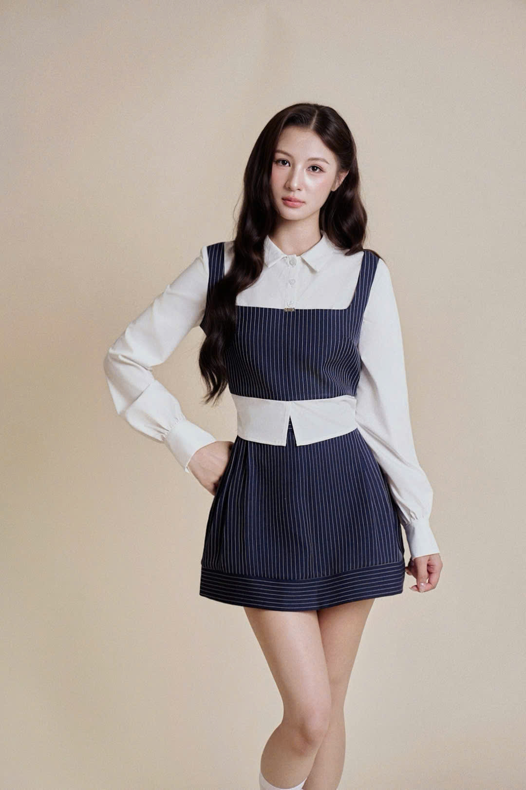 Chân váy nữ Germe VVNH082615 Neomi Skirt dáng a,can gấu bản to HC26B16(Y)