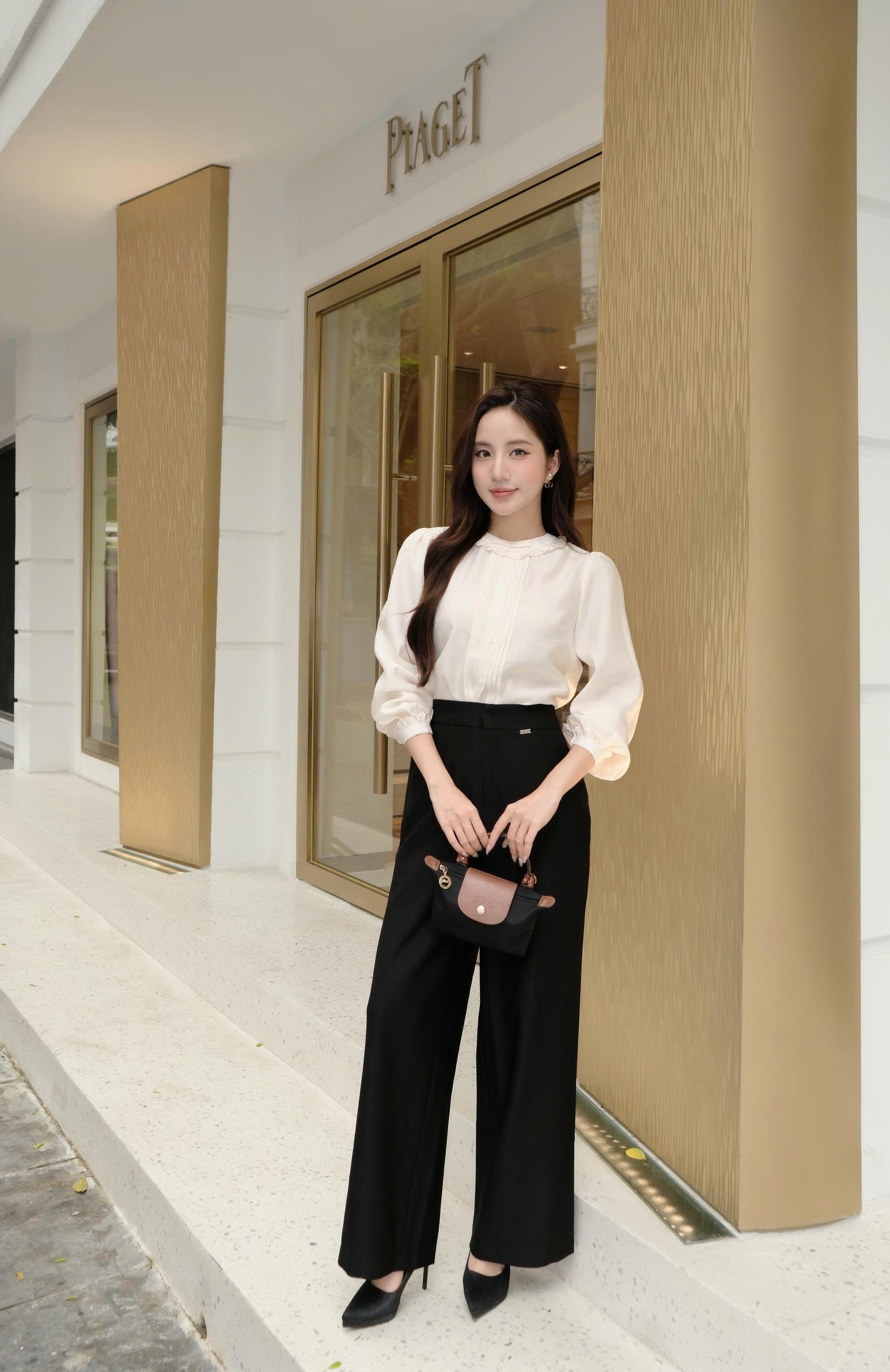 Quần nữ Germe QVNH032603 Mersi Pants dáng suông,đính logo HC26Q04(Y)