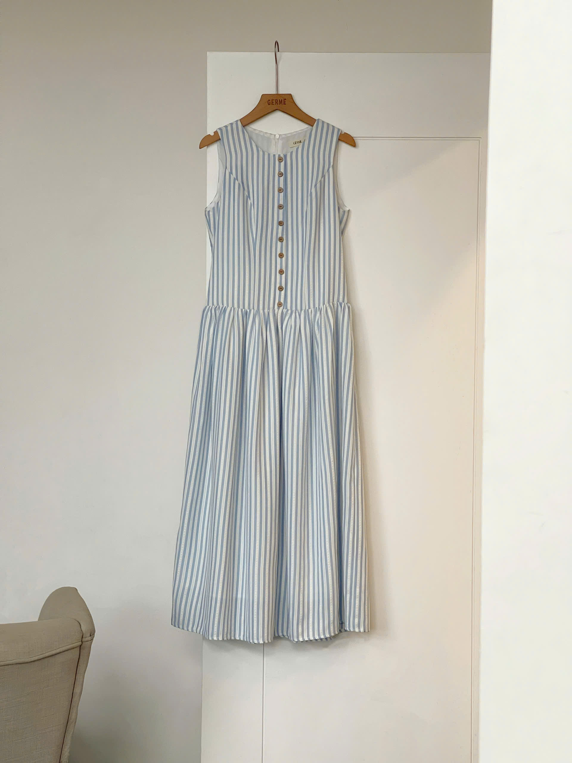 Váy nữ Germe VVNH062607 Espa Dress dáng dài,nhún hông,cổ tròn HC26V40(Y)