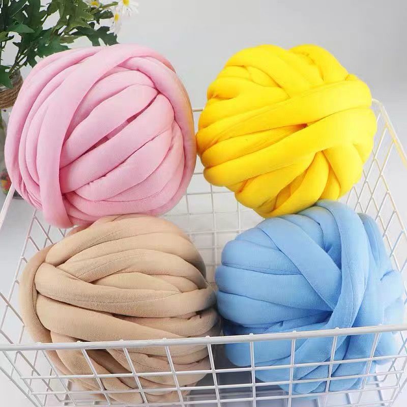 Len Chunky cotton, sợi siêu to