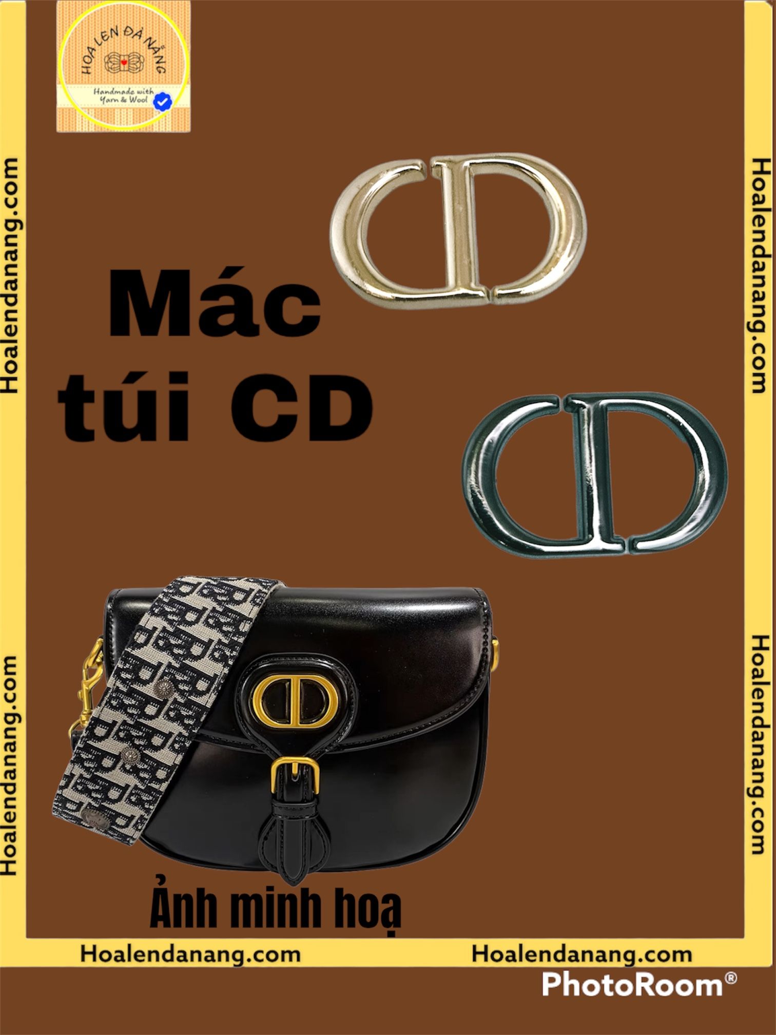 T193 - Mác trang trí chữ CD