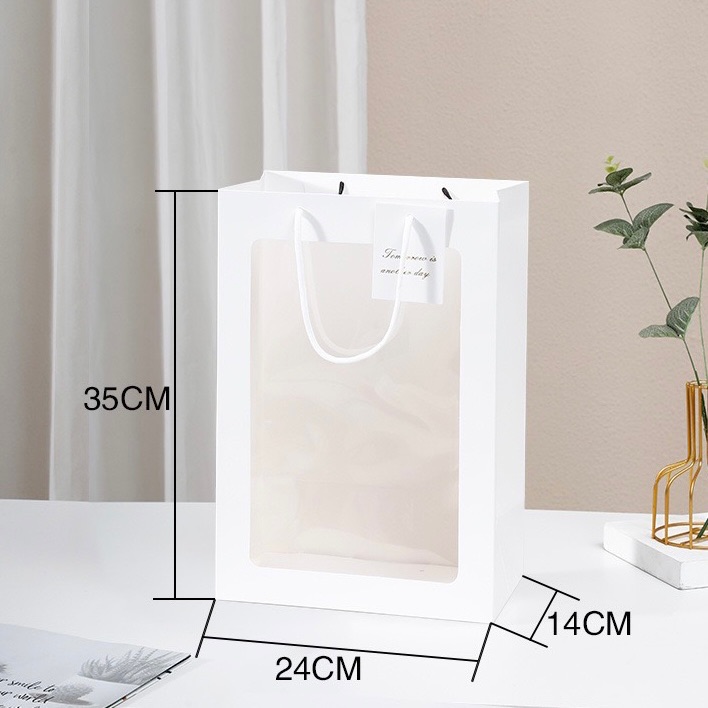 Túi giấy 1 mặt kính