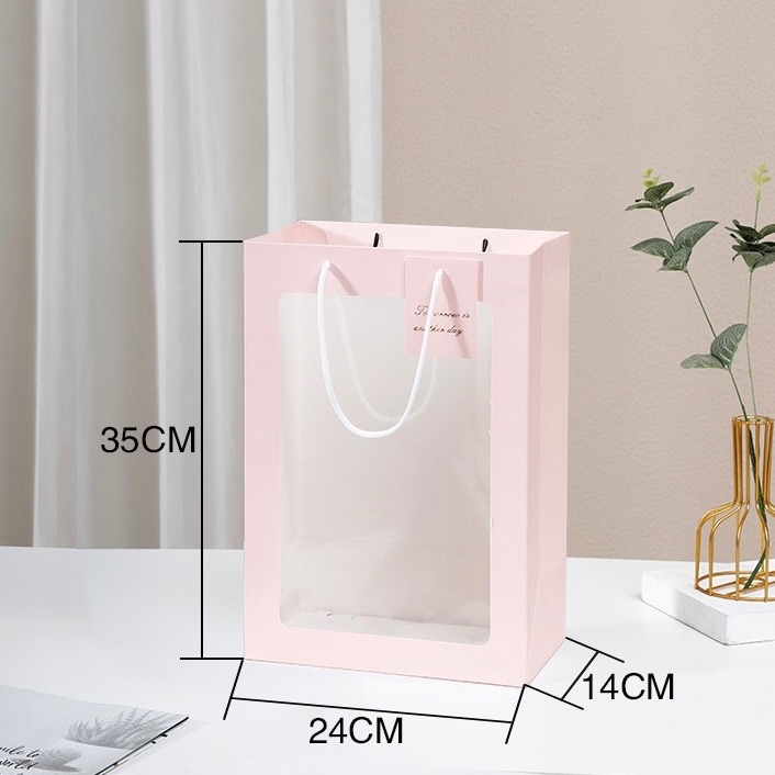 Túi giấy 1 mặt kính