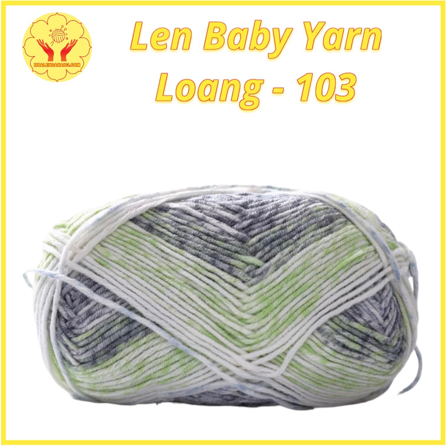 Len Baby Yarn Hàng Chính Hãng Xuefeier màu loang